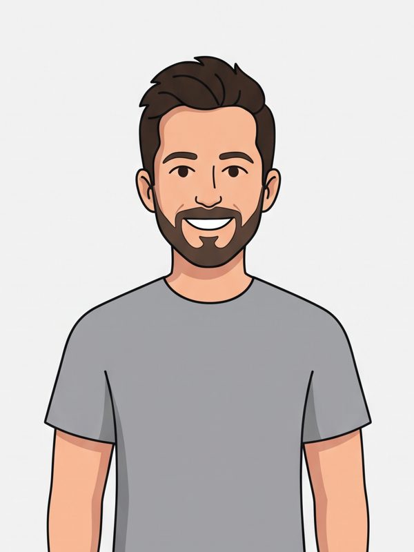 Ryan as a hand-drawn cartoon